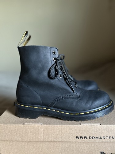 Martens black waxed full - martens,